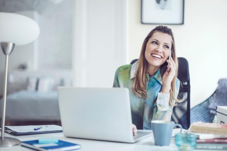 Employee working remotely
