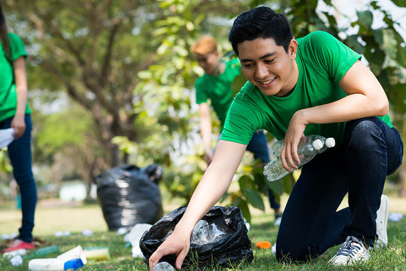 Student volunteering at university and making a difference