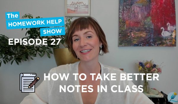 Cath Anne discussing how to take better notes in class
