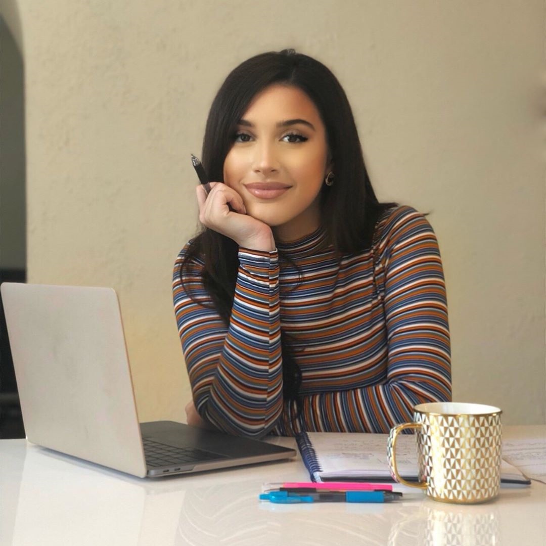 Dellara studying in UCLA law school class