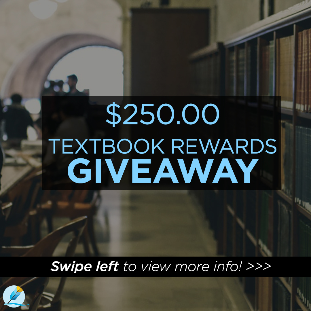 $250.00 Textbook Rewards Giveaway by Homework Help Global