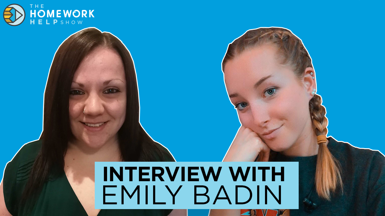 Podcast influencer Emily Badin talking about self motivation in school