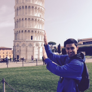 Hamza Naim traveling during law school