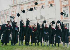 university students on their graduation day