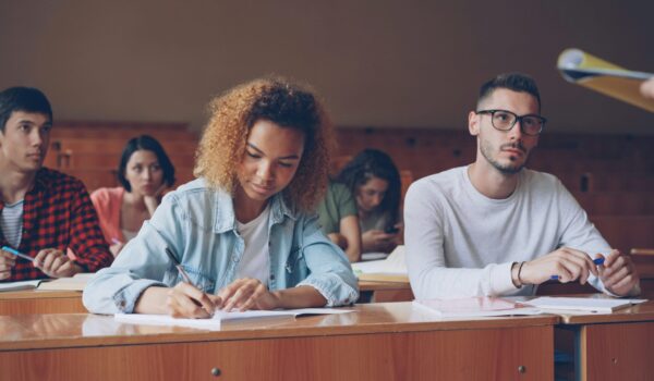  A student using an AI research assistant to organize academic papers 