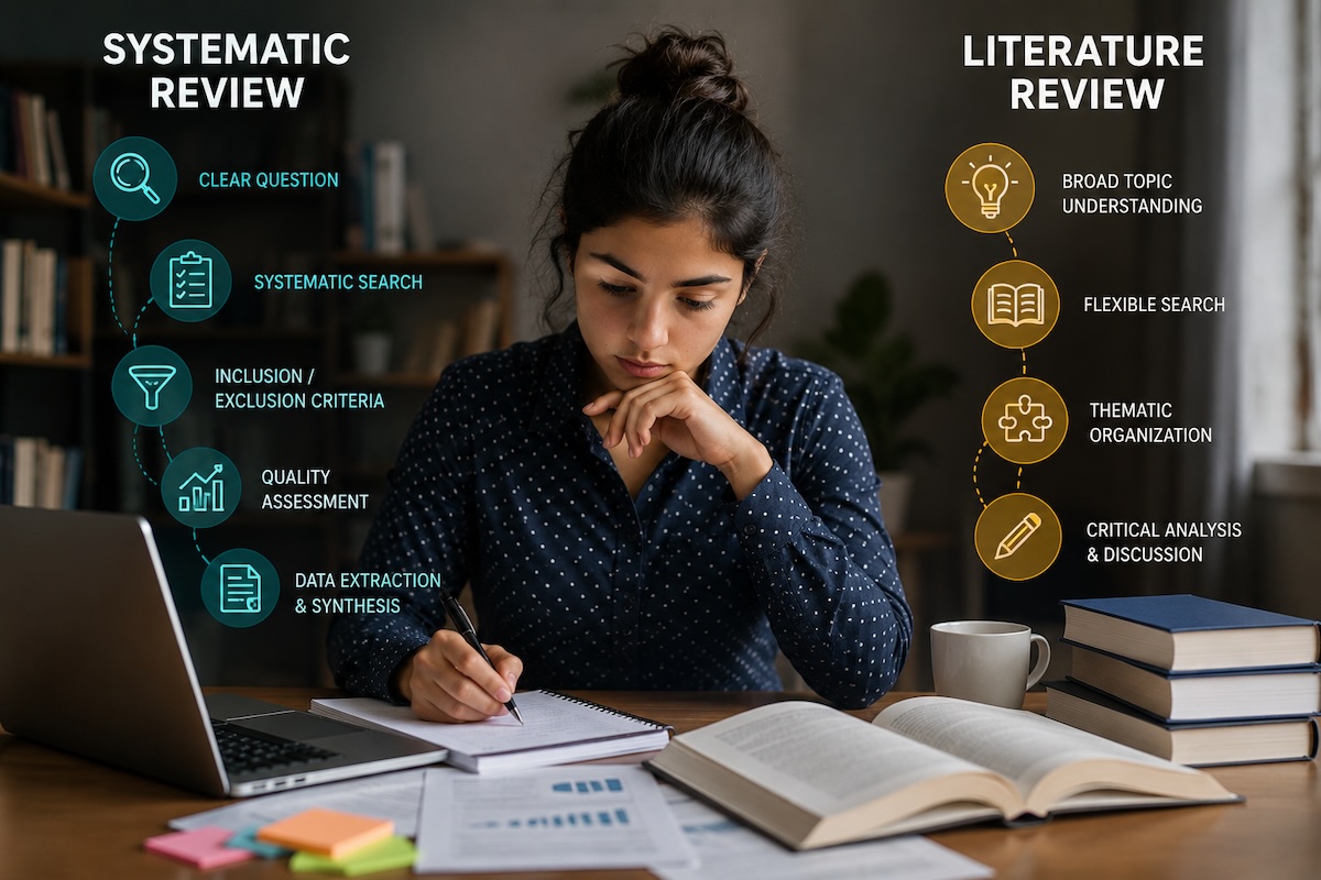 systematic vs literature review