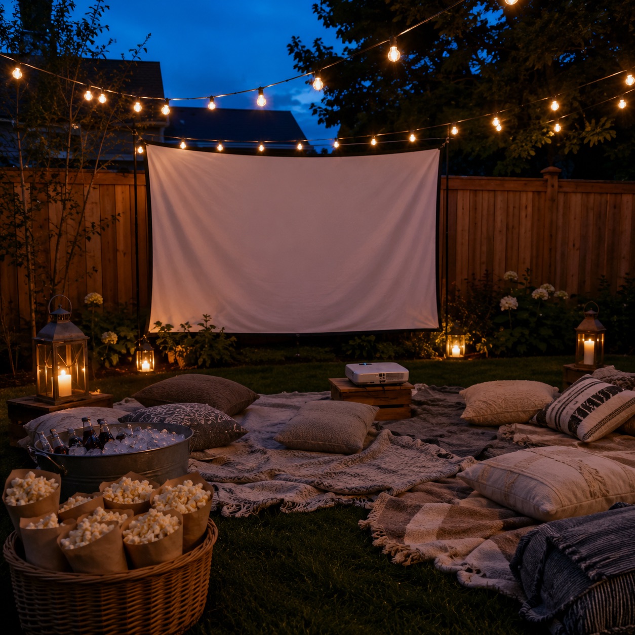 Backyard Movie Night Glow