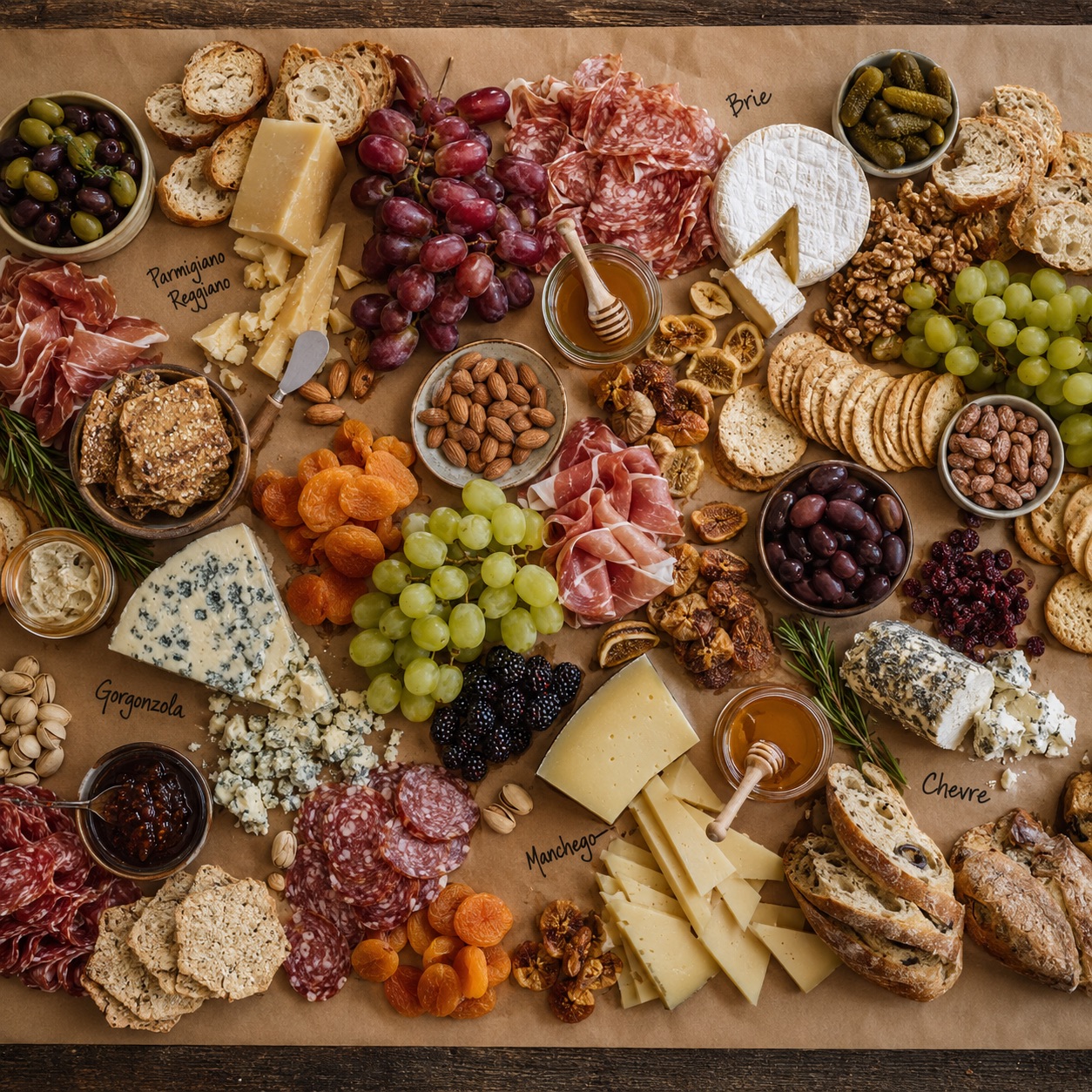 Rustic Charcuterie Board Feast